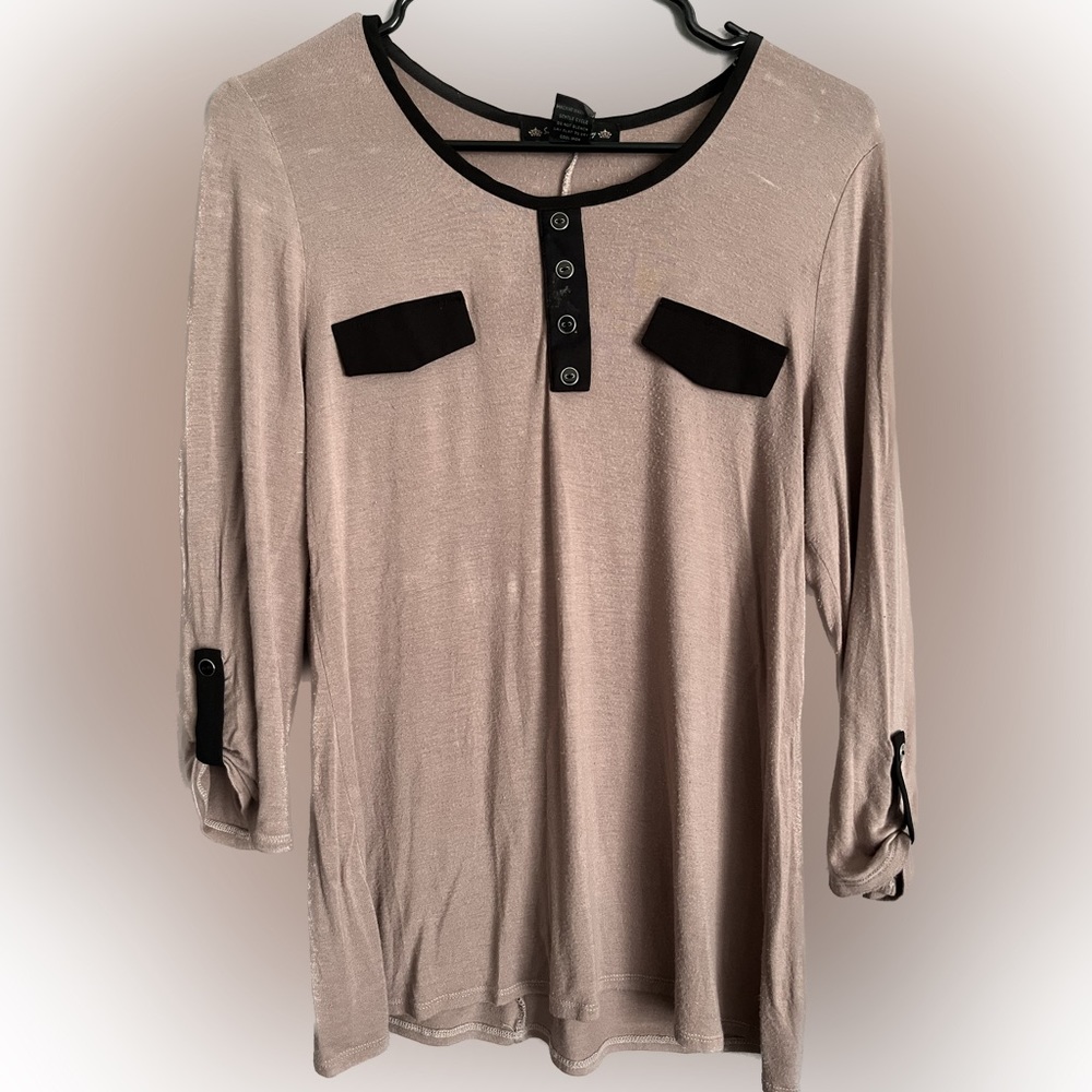 SUGIE IN THE CITY Women/Girls 3/4 Sleeve in Brown & Black